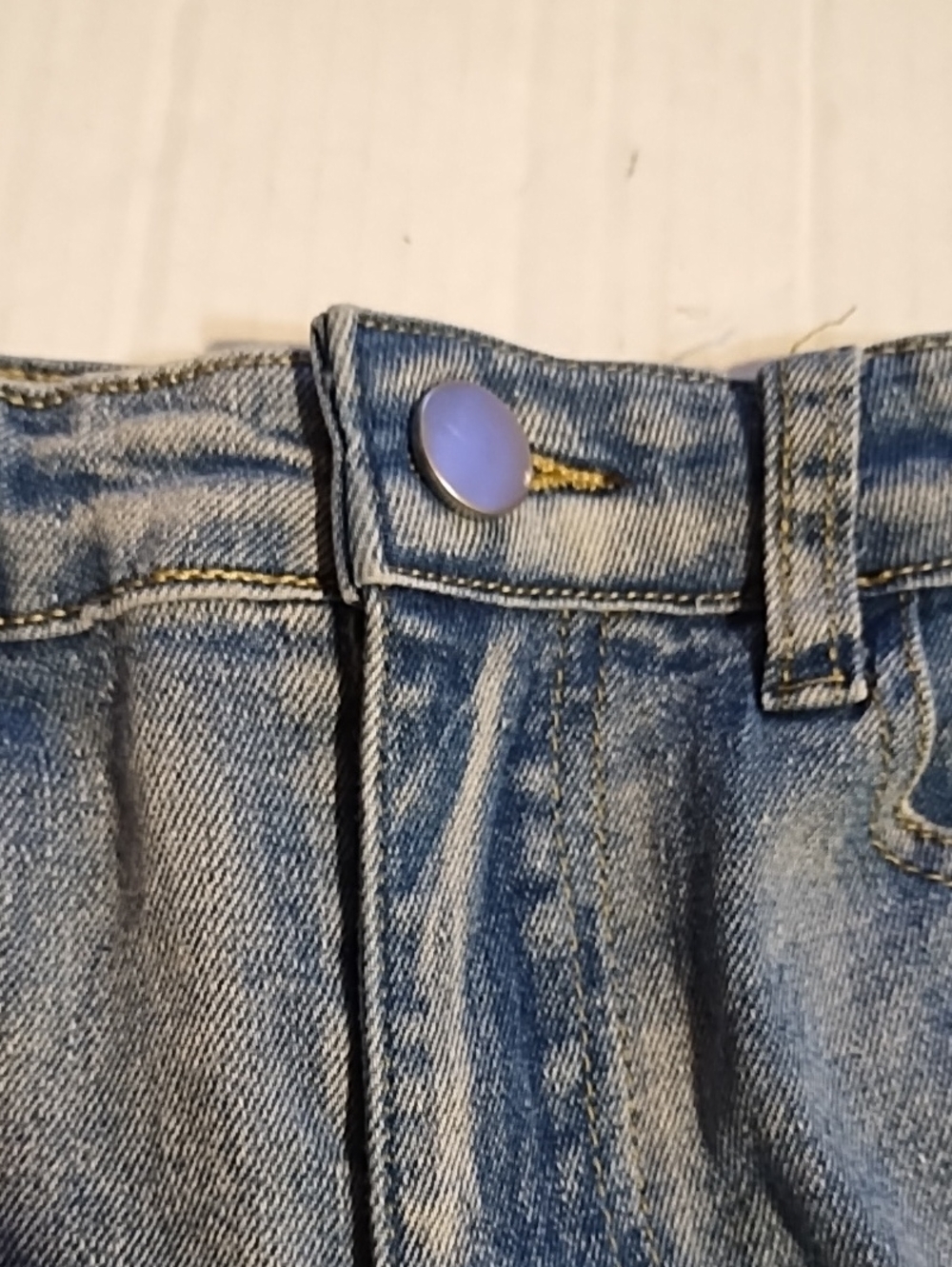 Blue Distressed Denim Women's Shorts (S) - Picture 7 of 16